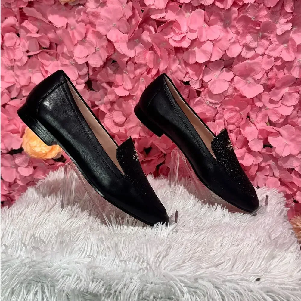 KATE SPADE City Lights Loafers Black Sz 7 NEW